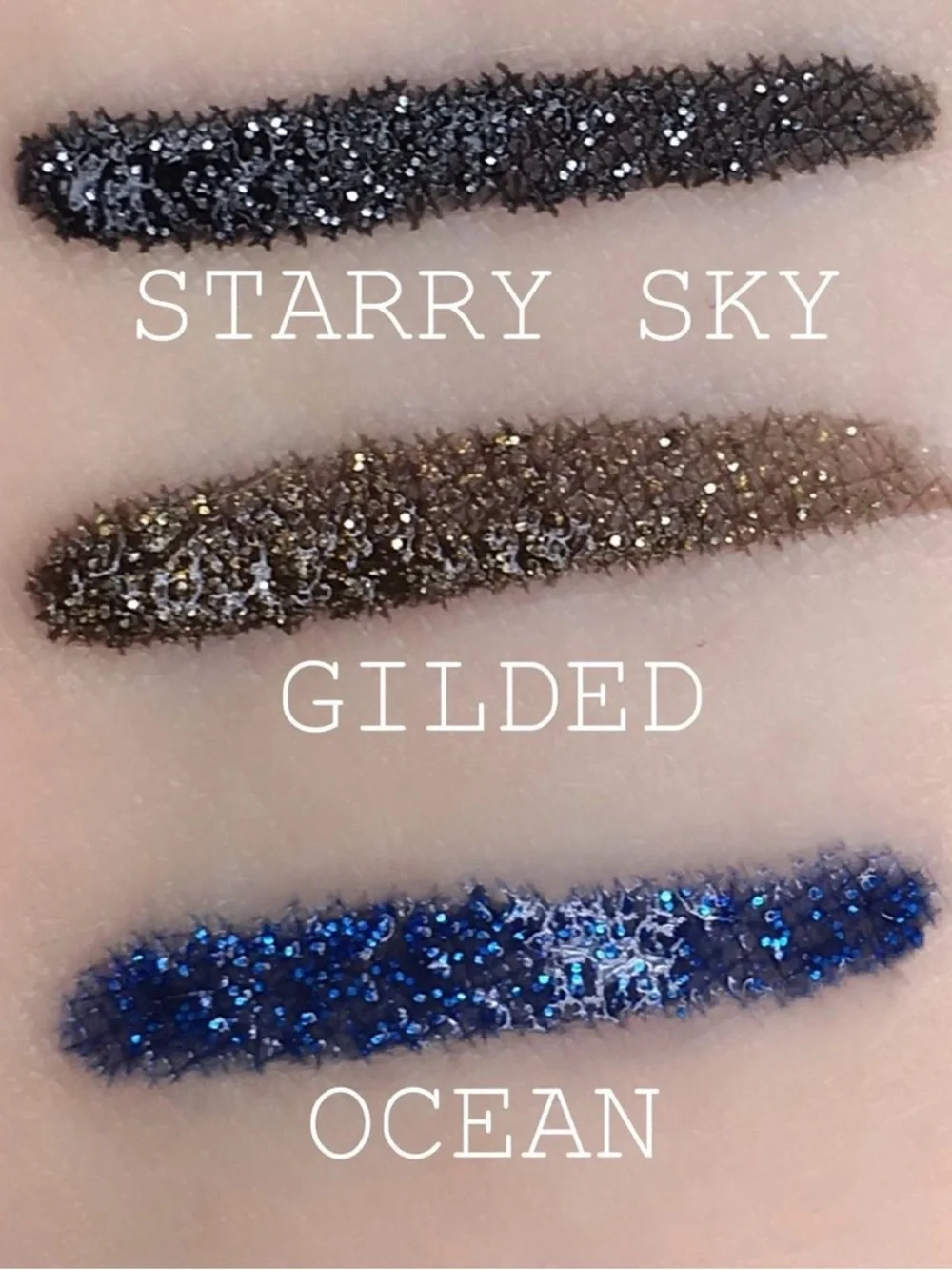 EyeSense Shimmer Gilded NEW Bronze Gold Glitter Waterproof Liquid Eyeliner
